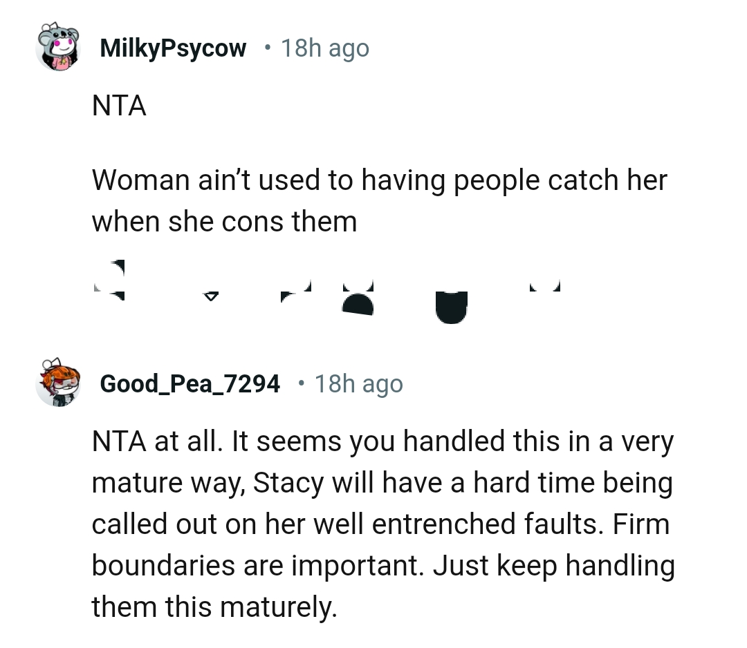 The OP Should Keep Handling the Matter Maturely