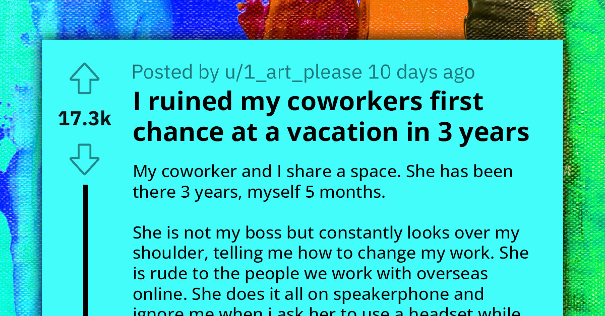 Woman Plans Revenge on Awful Coworker by Quitting Job and Potentially Ruining Her First Vacation in 3 Years