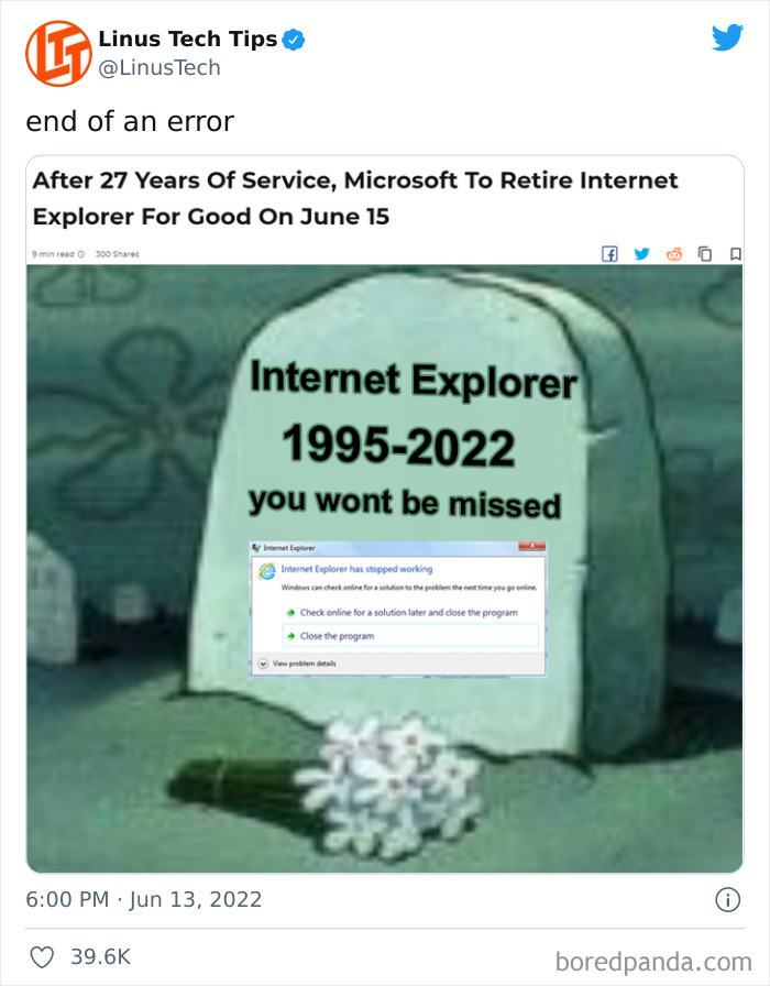 29. Truly, an end of an era.