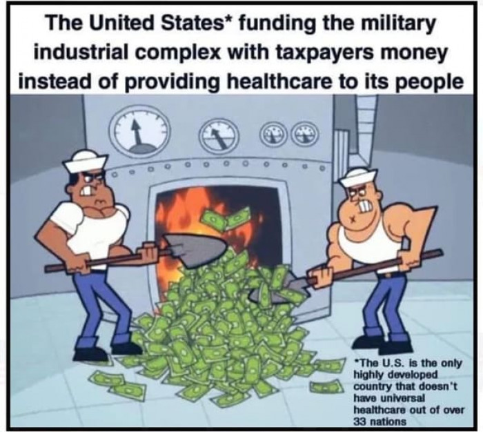 Peep the info in the corner. It's very unacceptable, and the U.S. would rather do literally anything else than help its people.