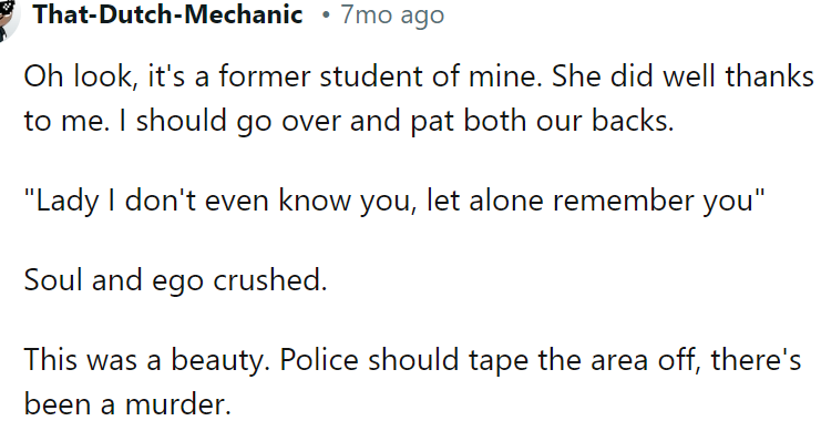 Her soul and ego are crushed