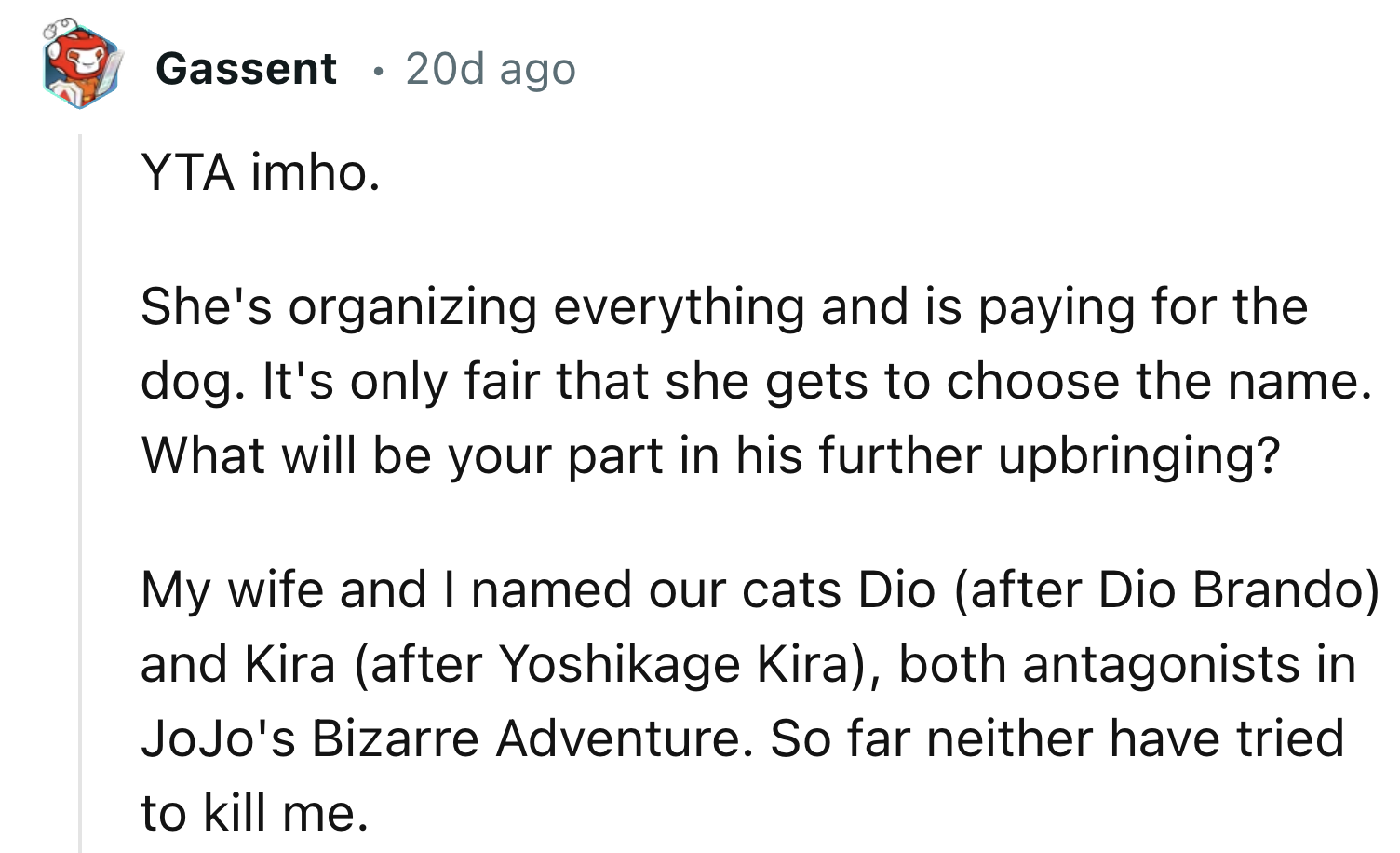 OP's Girlfriend Is Organizing Everything and Paying for the Dog