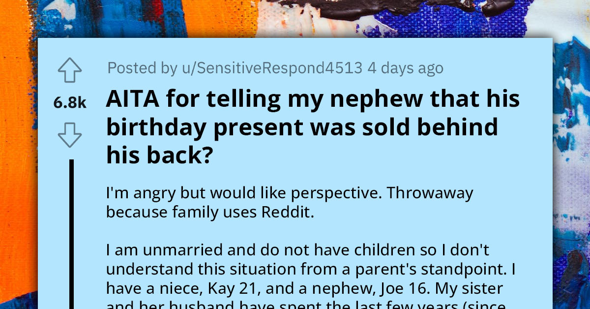 Child-Free Uncle Intervenes in His Sister's Family Affairs After He Witnessed Her and Her Husband Neglect Their Teen Son to Focus on Their Sick Daughter