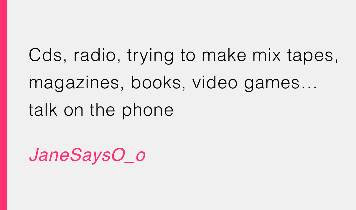 As you can see, the options were endless.