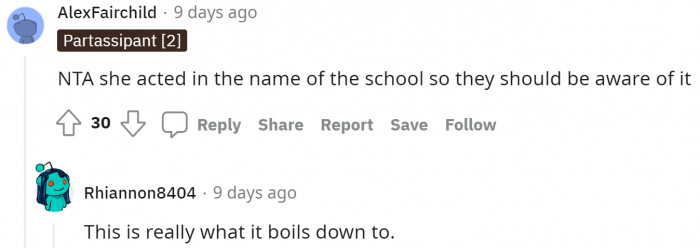 This is also extremely important because technically it is on the school as well.