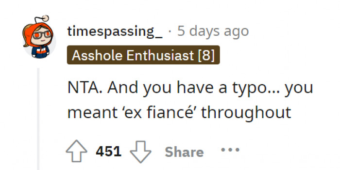 Some would like to assume that OP should’ve already dumped the guy.