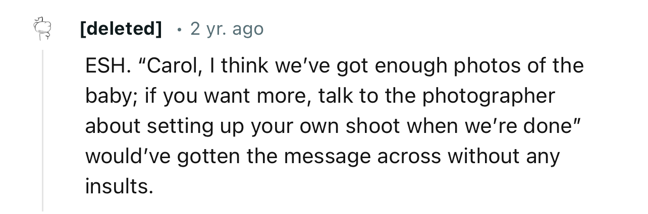 Maybe OP could have taken this route