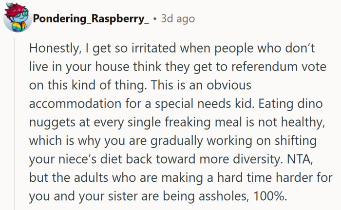 It’s easy to judge from the outside, but inside that house, every meal is already an act of patience and care.