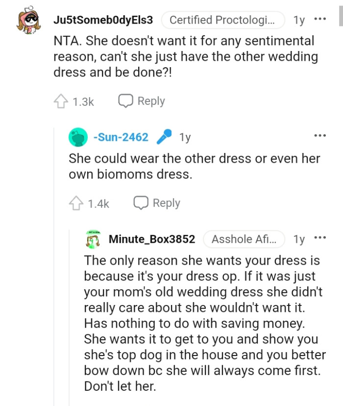 She Could Wear the Other Wedding Dress