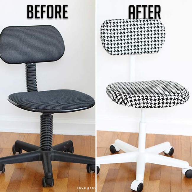 19. Restore an aging office chair.