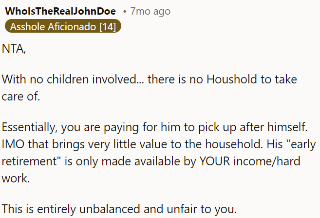 This situation is unfair and unbalanced.