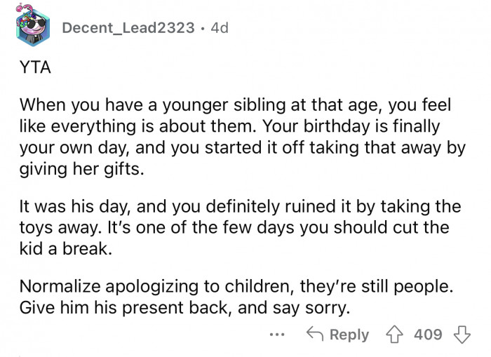 OP ruined her nephew's special day by making this move.