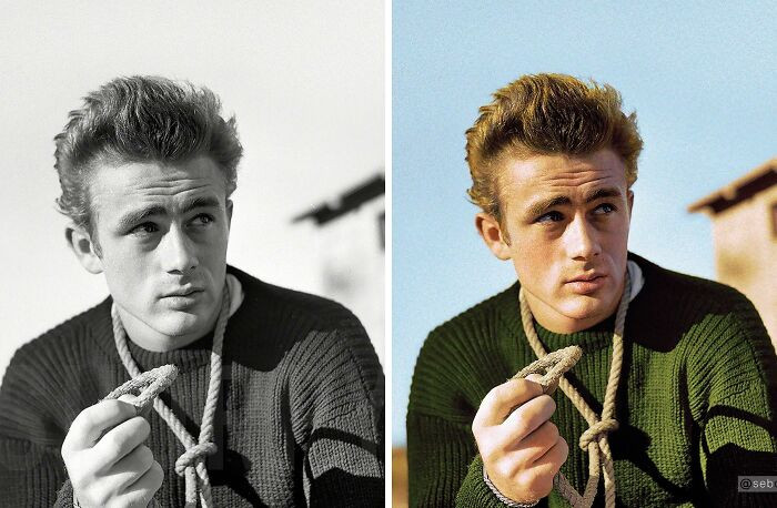 James Dean by Maurice Terrell, 1954.