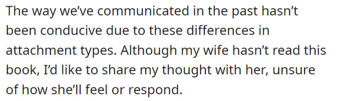 Communication issues stem from attachment type differences.