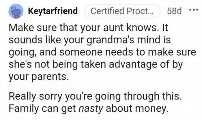 3. Family can be one of the nastiest when it comes to money