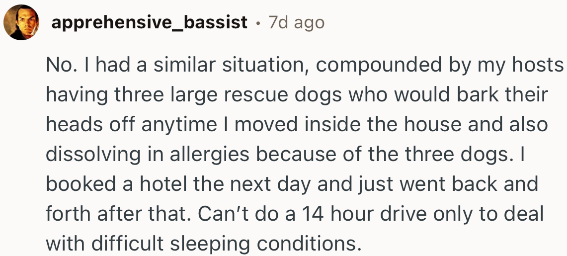 “Can’t Do a 14-Hour Drive Only to Deal with Difficult Sleeping Conditions.”