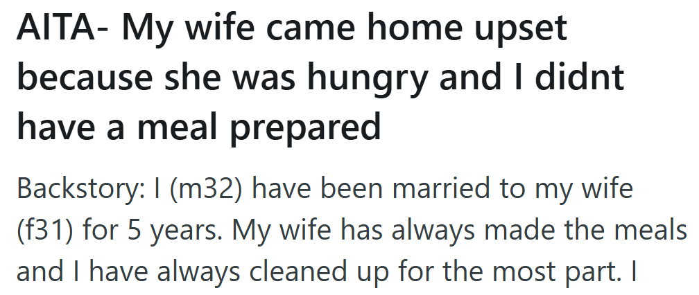 Their dinner routine has always been simple: she cooks, he cleans. Until one night, that balance broke.