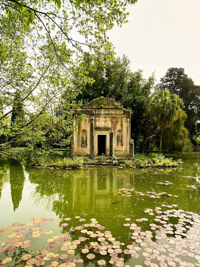Swan Lake, Royal Palace Of Caserta, Italy