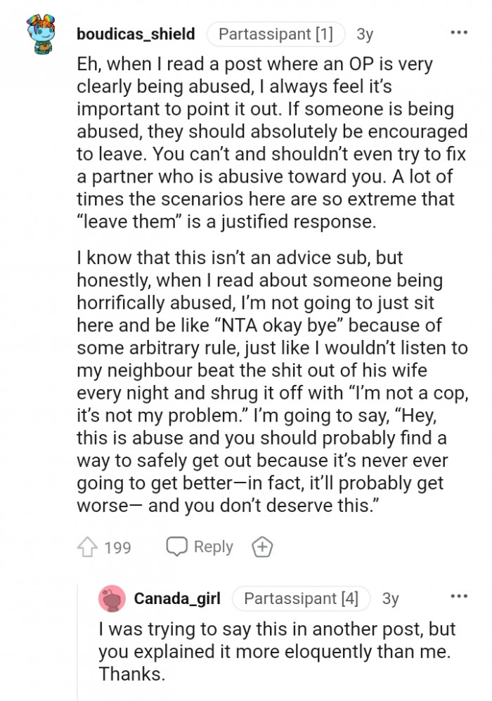 Don't try to fix a partner who's abusive to you