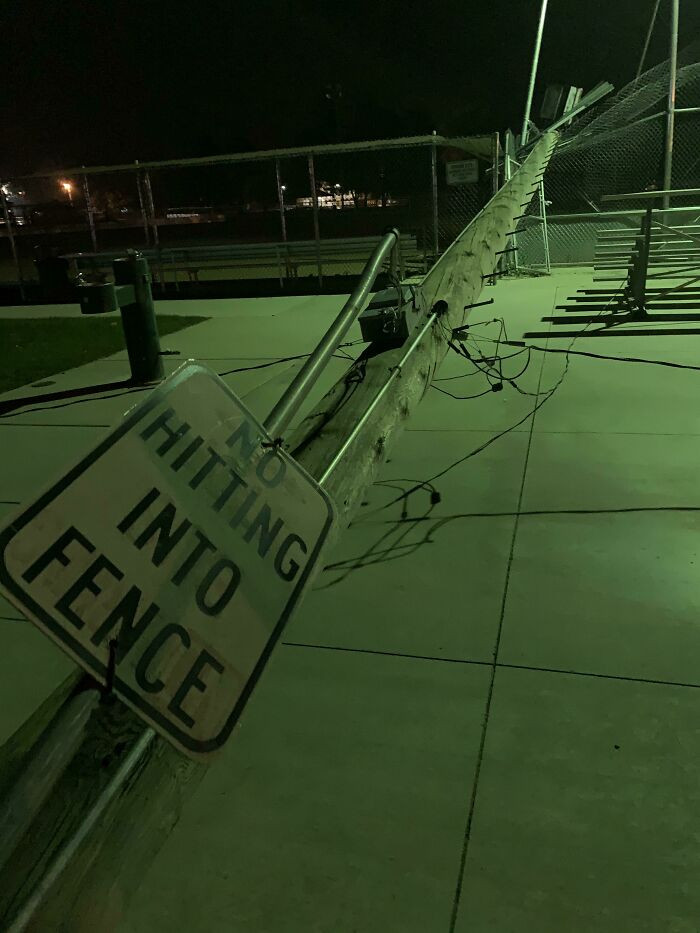 "There Was A Windstorm In My Town And Omg The Irony"