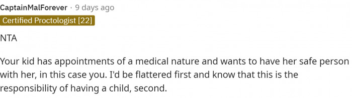 I think people needed to lighten up a bit since clearly the husband is the issue in this situation.