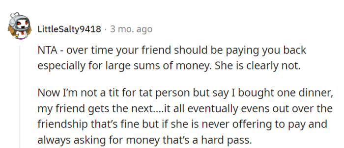 Reciprocity is key in a friendship, and constantly giving without receiving is unsustainable.