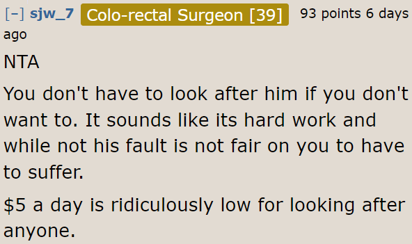 The OP Has the Right to Refuse, No Matter What His Aunt Says.