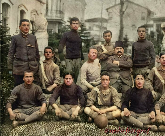 "A High School Football Club In Bursa, Ottoman Empire 1910"