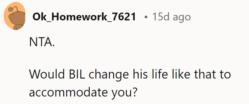 No jerk moves here! Would BIL switch things up for them?