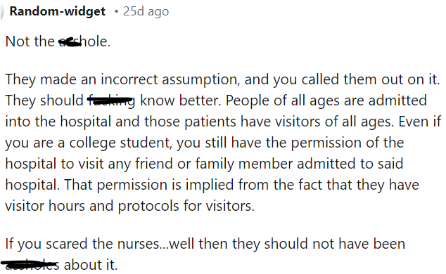 They definitely made an incorrect assumption, but that wasn't the right way to go about it.