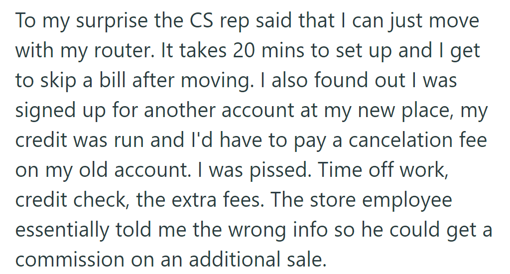 OP learned they could move with their router—and could skip a bill.