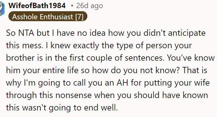 The OP should have known this wasn't going to end well