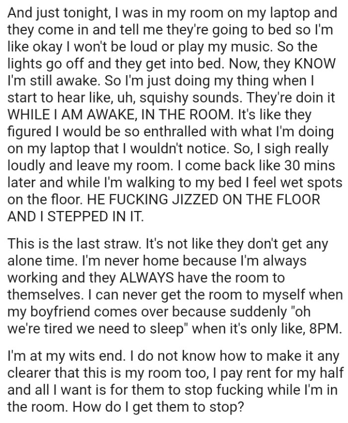 How can the OP get them to stop?