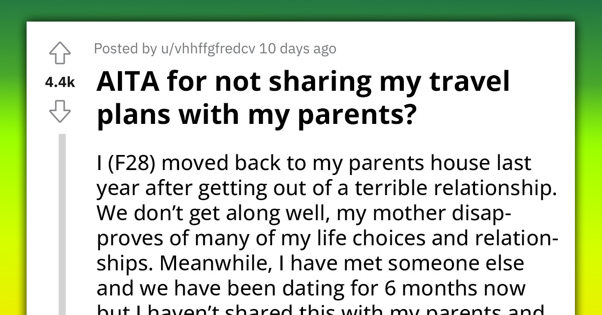 Woman Under Pressure From Mom To Divulge Details Of Her Planned Mysterious Getaway With An Unknown Partner