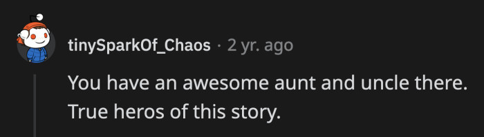 OP's aunt was so cool when she spread the story about them stealing from their teenage child.