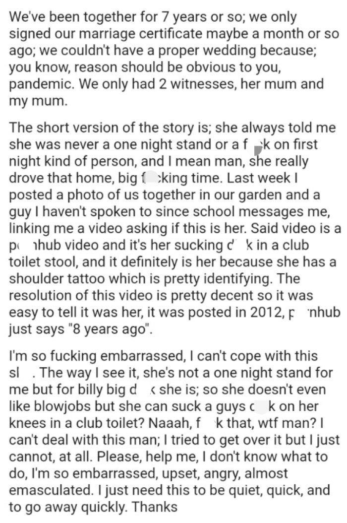 OP says that it definitely is her because she has a shoulder tattoo, which is pretty identifying