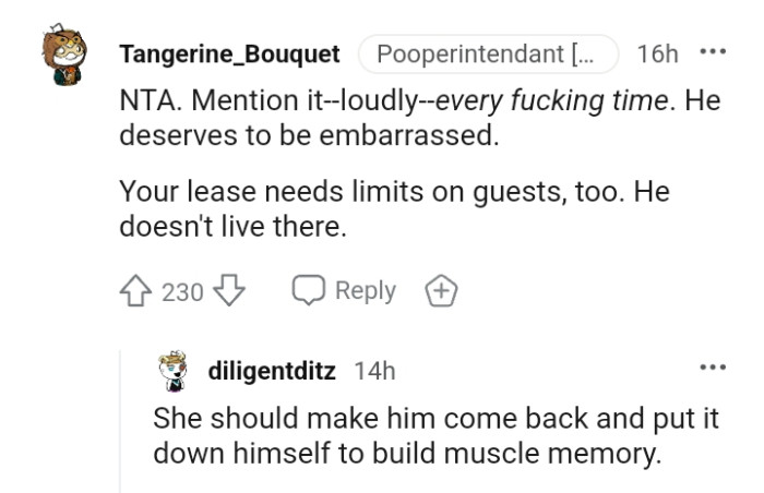 The lease needing limit on guests