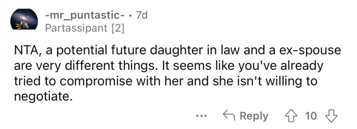 OP tried to compromise, but the MIL refused to negotiate.