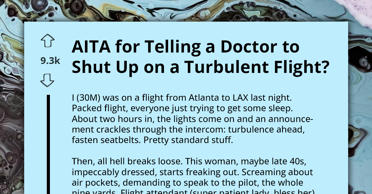 Passenger Tells Doctor To "Shut Up" During Turbulent Flight, Sparks Debate Over Handling Panic
