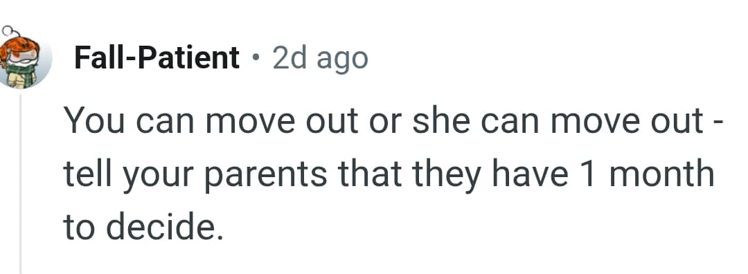 Telling His Parents That They Have One Month to Decide