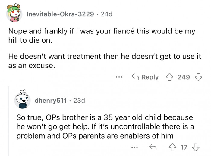 OP's parents are enablers.