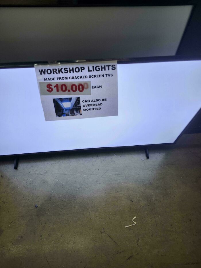 "TV/Workshop Lights I Found At The Flea Market"