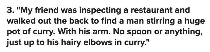 First question: Was the pot of curry being cooked at that time? Second question: Did the man find what he was looking for inside the pot?