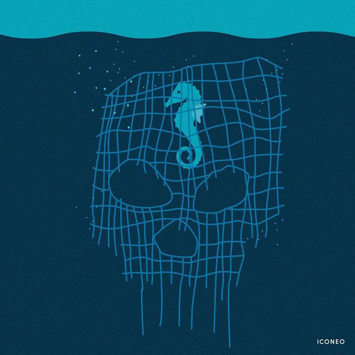 2. What humans are doing to beautiful oceans and their wondrous creatures.