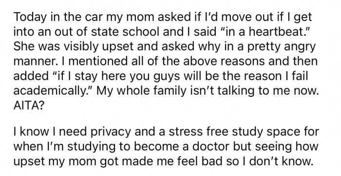 The user doubted the way they dealt with the situation, so they decided to consult with the Reddit community.