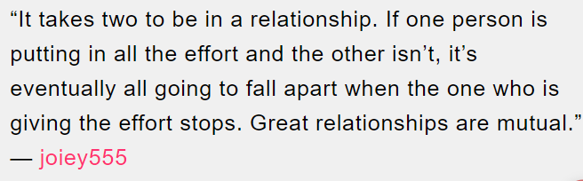 7. Great relationships are mutual