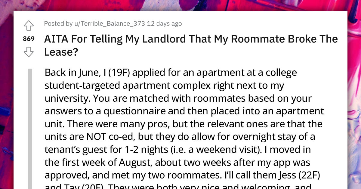 Redditor Gets Her Pregnant Roommate And Her Husband Kicked Out On The Street