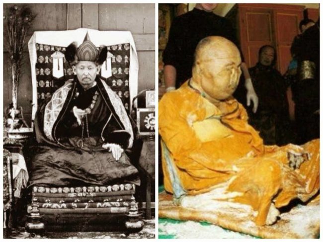 After 75 years, they uncovered his remarkably preserved body, still seated in the lotus position.