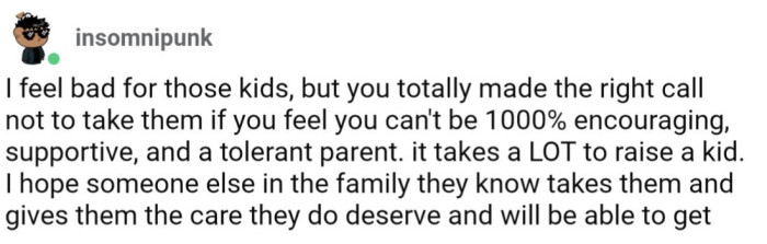 The young kids are in a lose/lose situation