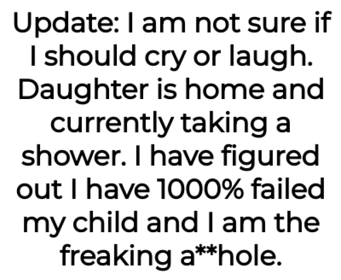 A parent grapples with a difficult situation